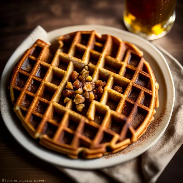 Banana Walnut waffle