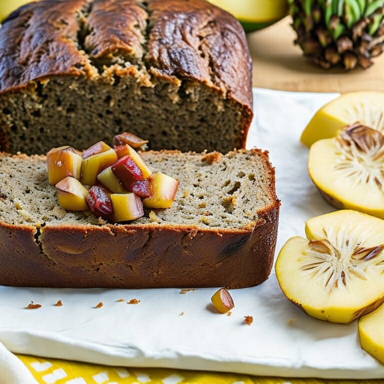 Banana Bread with Caramelized Pineapple