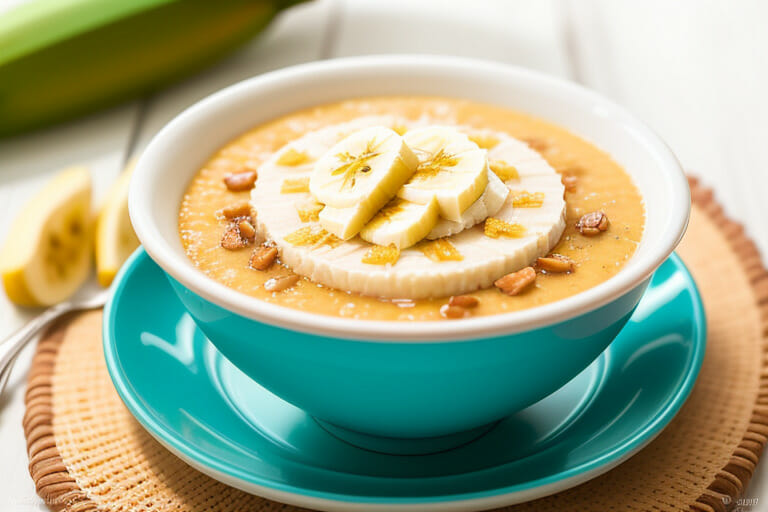 Caribbean-style Ripe banana porridge