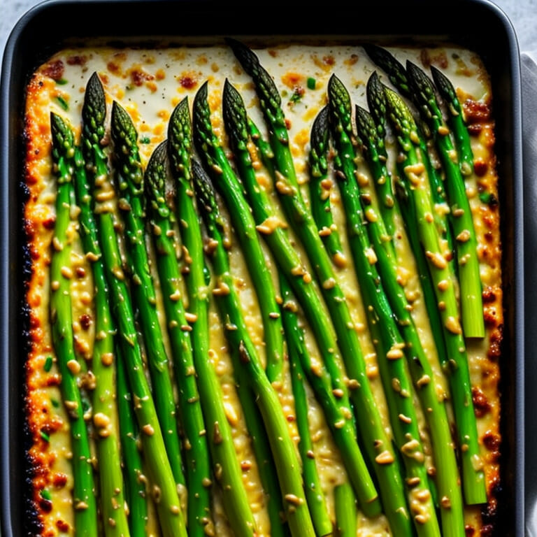 Delicious & Easy Cheesy Baked Asparagus Recipe | Atomieats