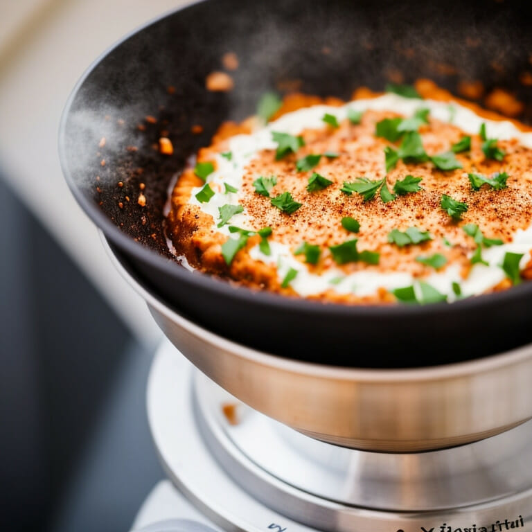 Frying in pan