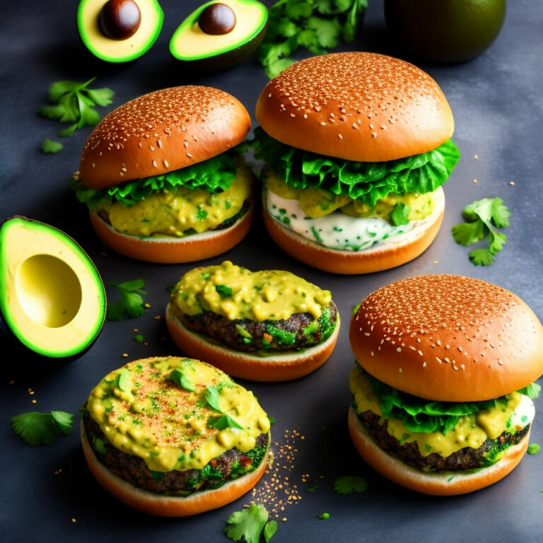 Homemade Veggie Burgers with Avocado Mayo for INTP-A personality