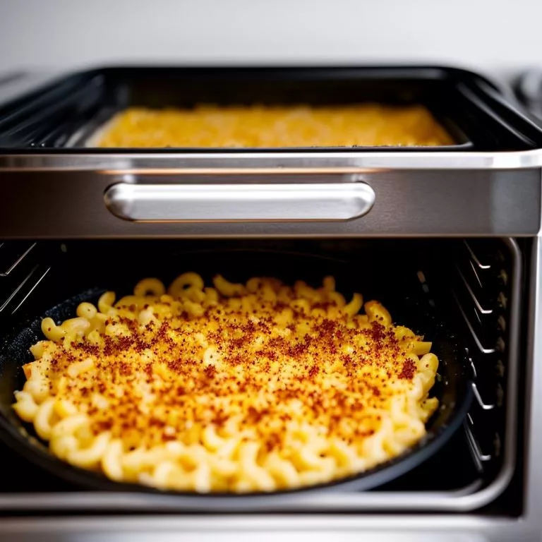 Oven Baking the mac and cheese