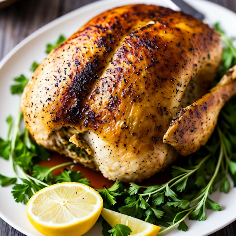 Stuffed Spatchcocked Chicken Whole