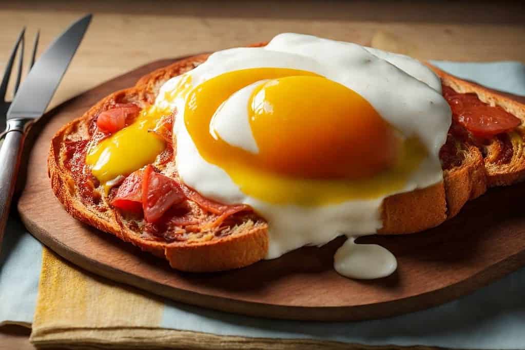 Bacon and Egg Toast for a Breakfast Snack