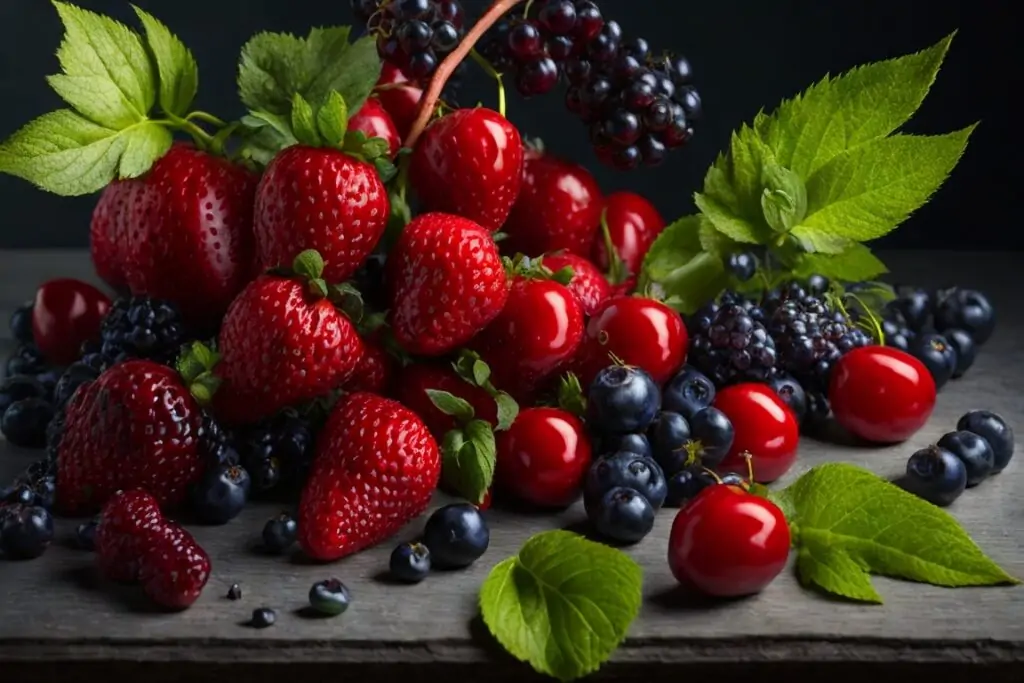 Berries and Cherries for a Refreshing Snack