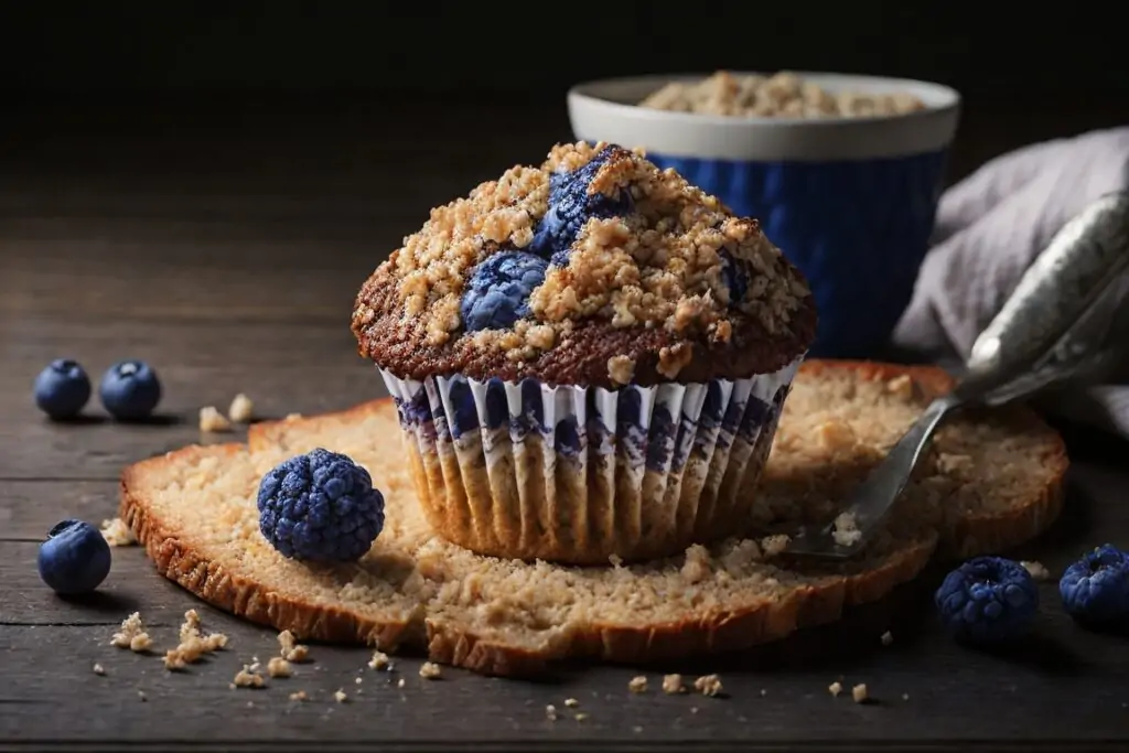 Blueberry Muffin with Streusel Topping