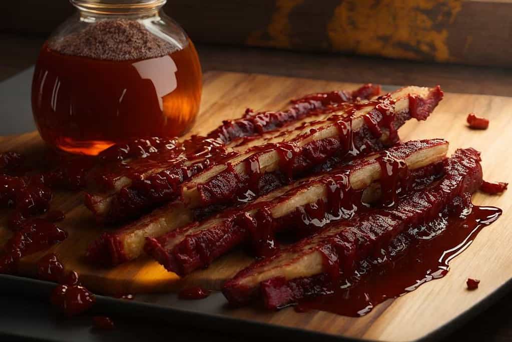 Crispy Bacon Strips with Maple Syrup