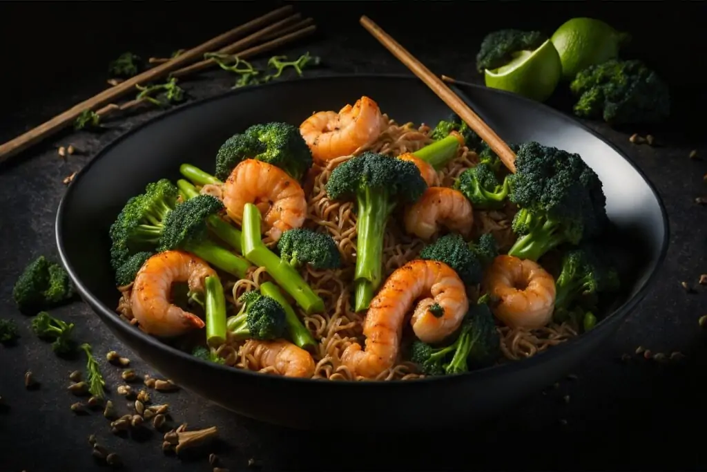 Garlic Shrimp and Broccoli StirFry