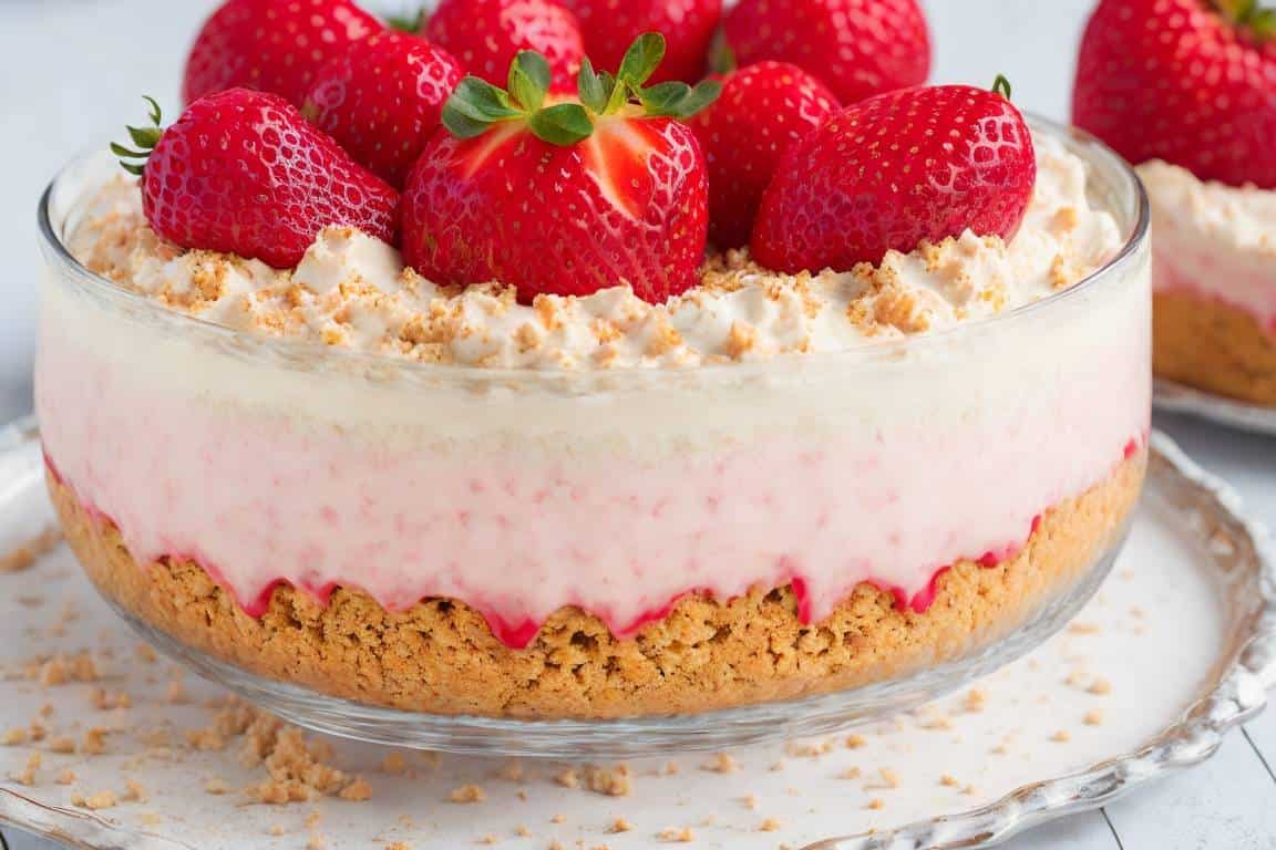 Delicious Strawberry Cheesecake Pudding Recipe | Atomieats