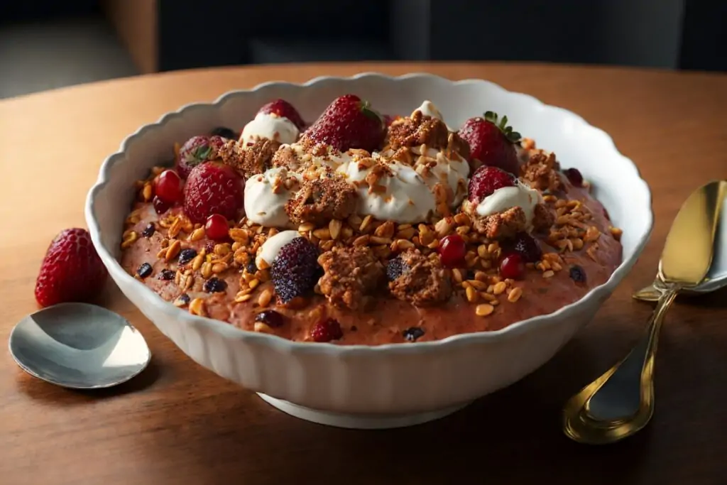 Sweet and Nutty Granola Yogurt Bowl