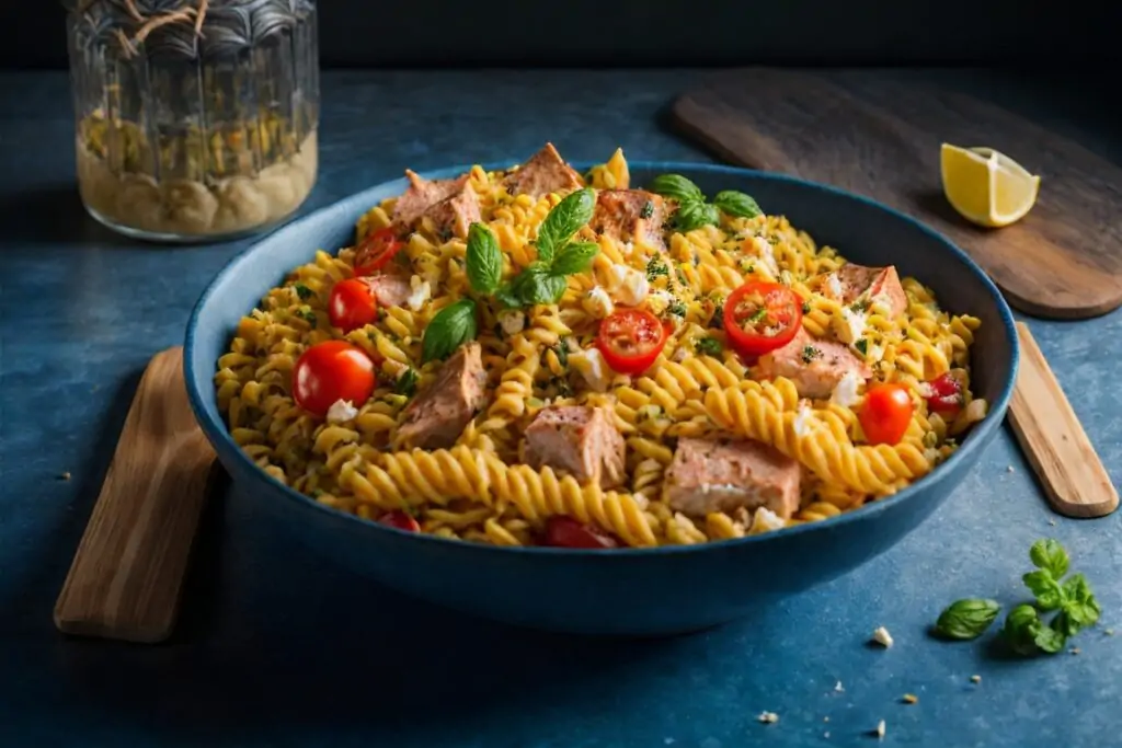 Tangy Tuna and Feta Pasta Salad