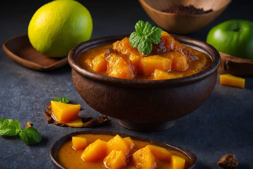 bowl of mango chutney recipe