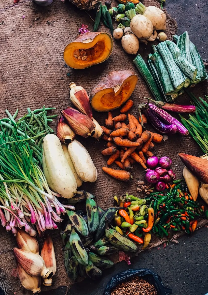 ways to use food scraps assorted vegetables on brown textile