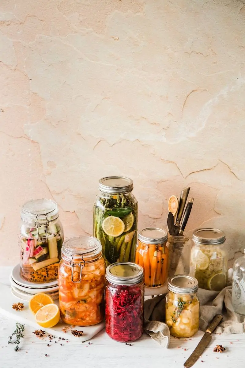 shallow focus photo of assorted jar lot