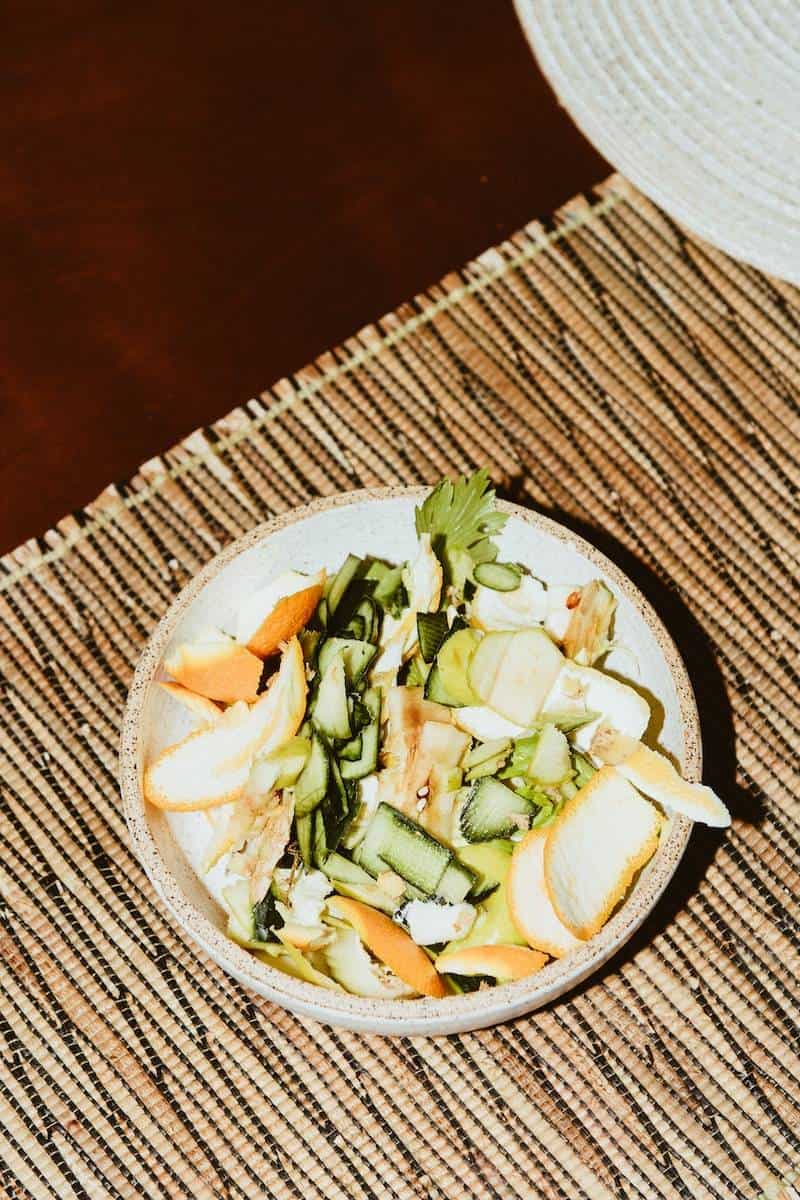 Recipes Using Food Scraps sliced vegetables on white ceramic bowl