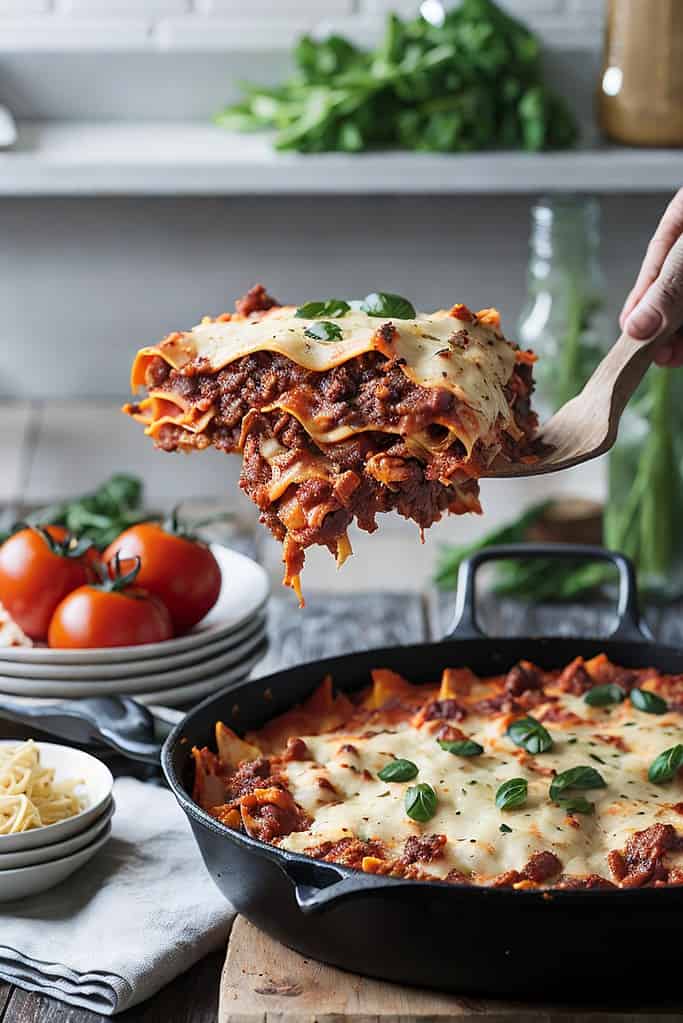 Beefy Skillet Lasagna