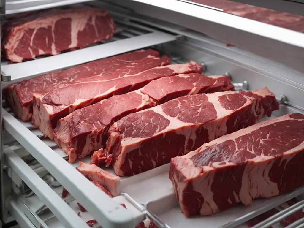Store beef in the fridge