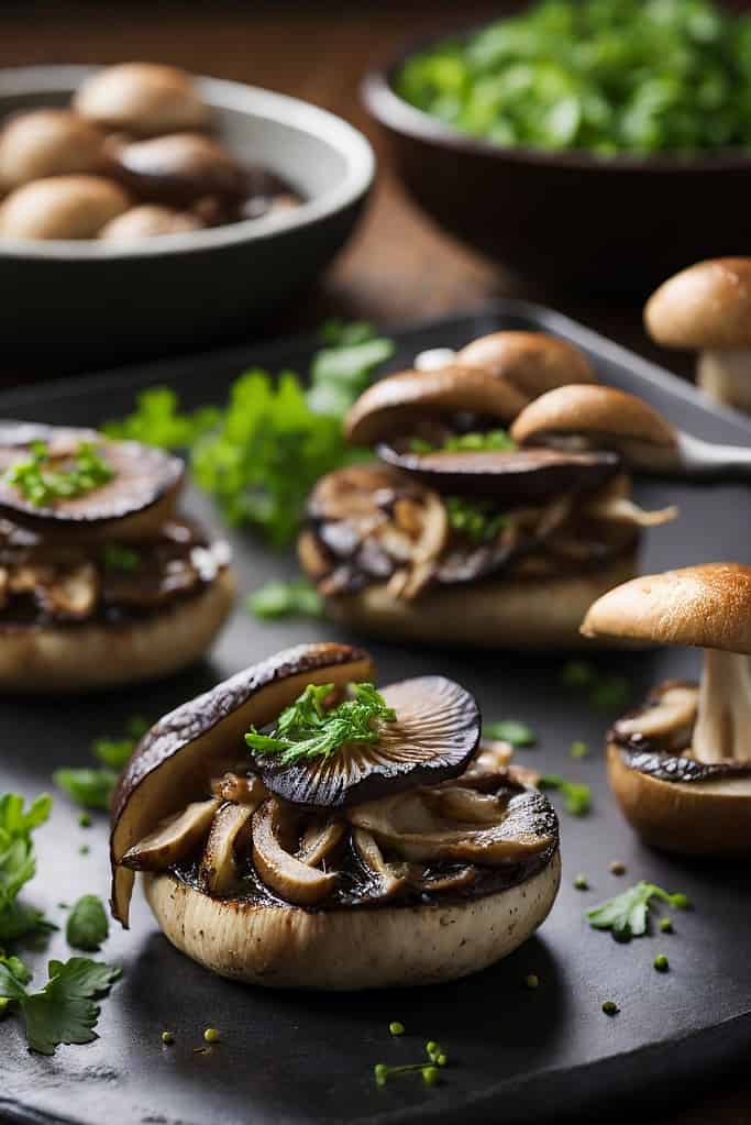 Mushrooms as ingredient
